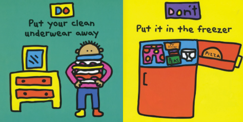 From Todd Parr's Underwear DOs and DON'Ts